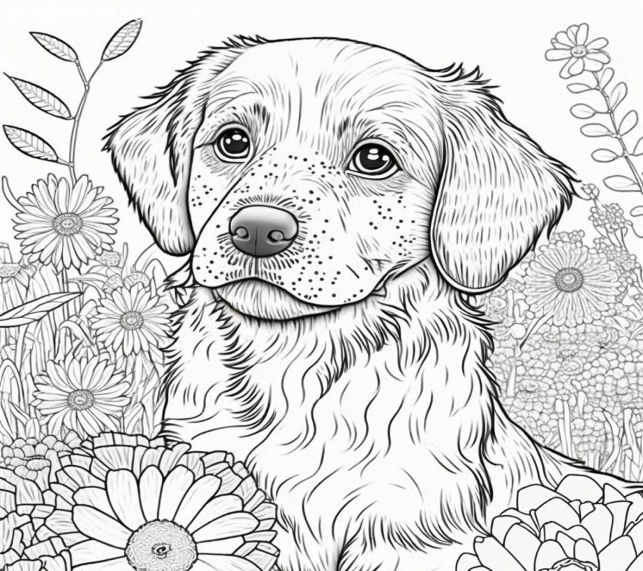 Adorable Dog Coloring Pages for Kids: Unleash Your Child