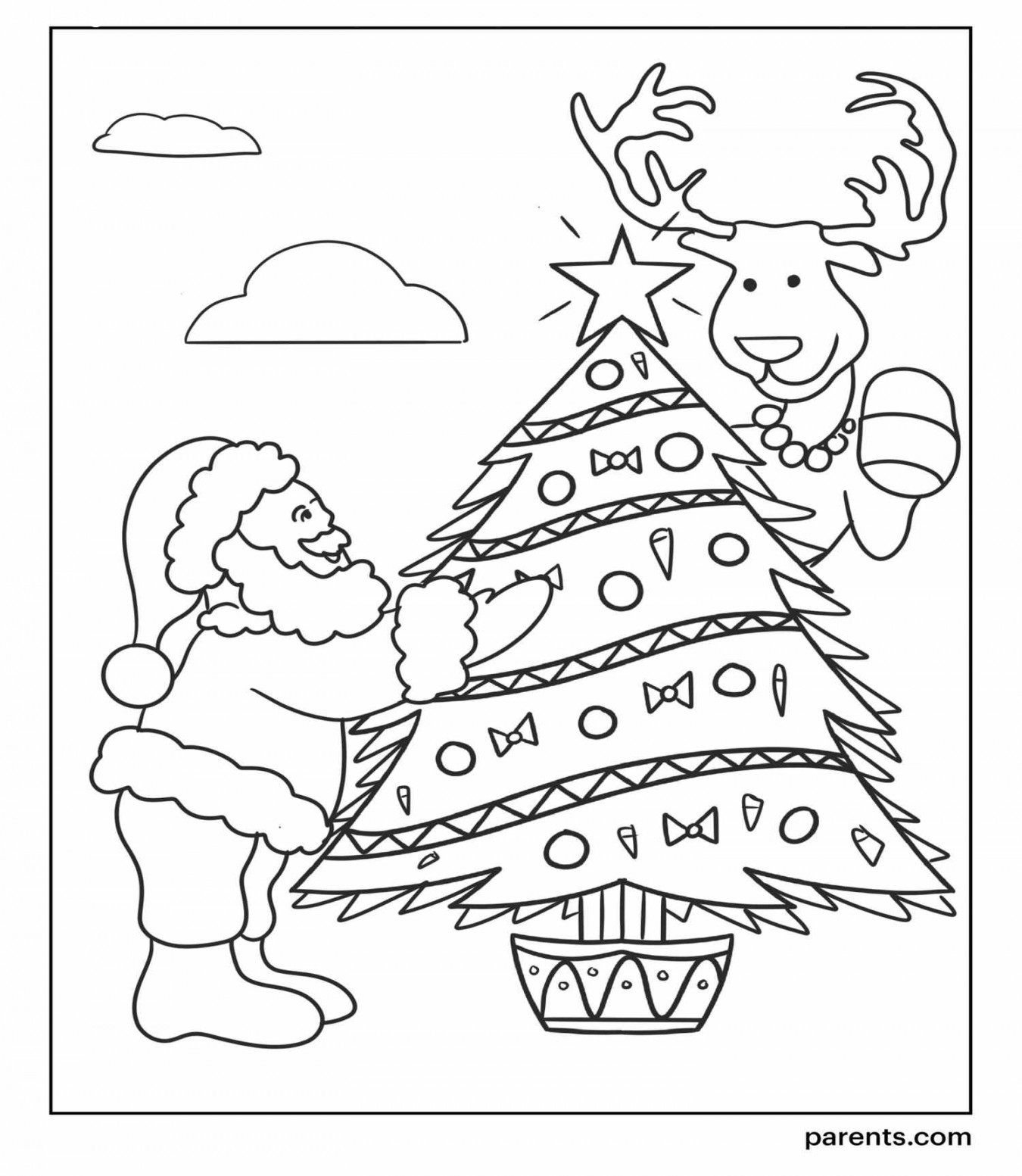 Christmas Tree Coloring Pages Kids Will Love