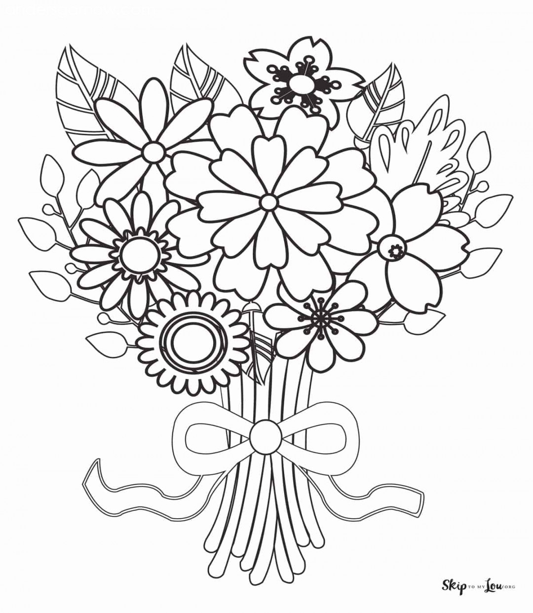 Flower Coloring Pages  Skip To My Lou
