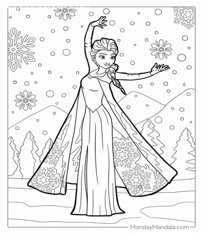 Frozen Coloring Pages (Free PDF Printables)