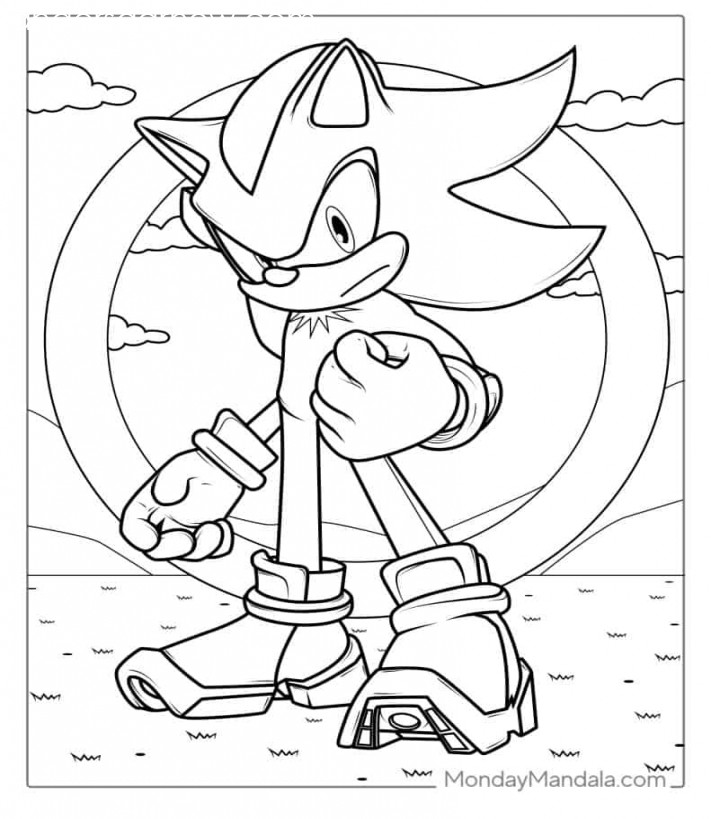 Sonic Coloring Pages (Free PDF Printables)