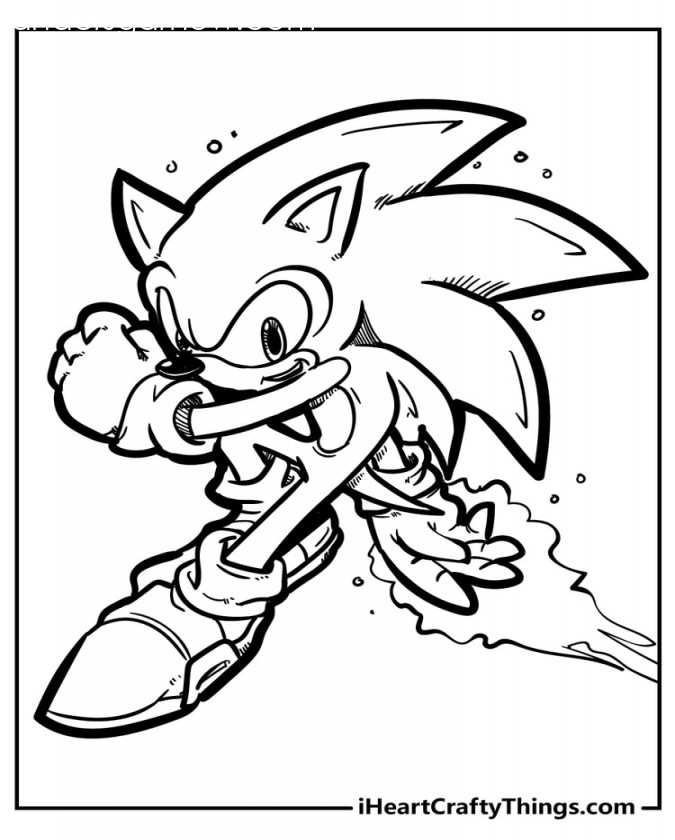 Sonic Coloring Pages (% Free Printables)