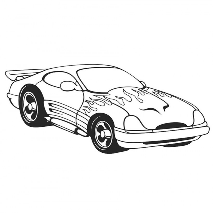 Top  Free Printable Sports Car Coloring Pages Online